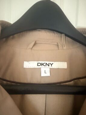 DKNY Tan Lightweight Trench Coat